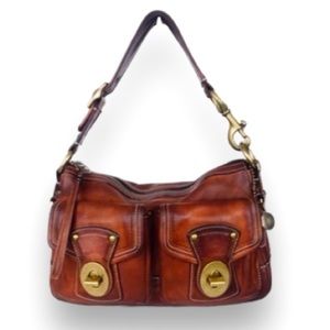 RARE VINTAGE! Prototype Coach Vachetta Leather Ltd Ed 65th An. Legacy Flap Hobo